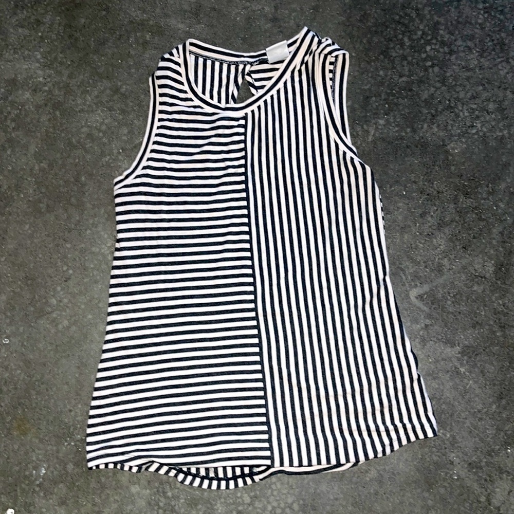 Cabi striped sleeveless tank